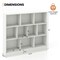 Costway 10-Cube Bookcase for Kids 41"Wooden Toy Storage Organizer for Kid’s Room White/Natural
